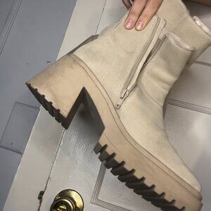 Taupe Suede Boots Steve Madden